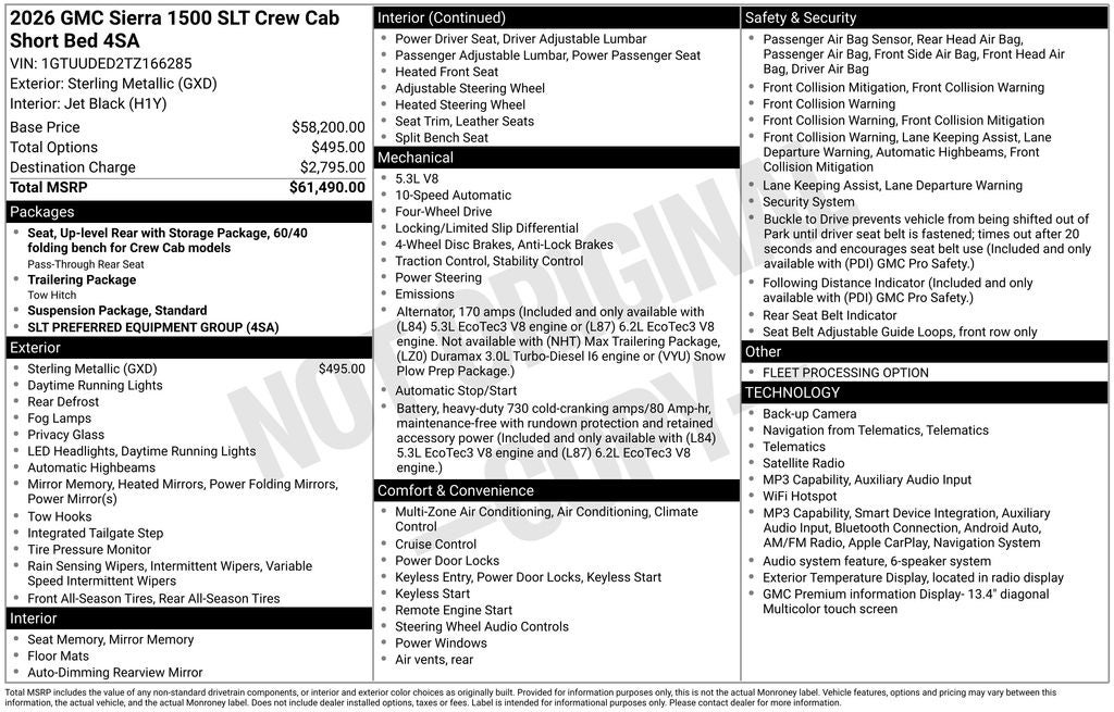 gmc sierra 1500 2026 1GTUUDED2TZ166285 image gmc sierra 1500 2026 1GTUUDED2TZ166285 image